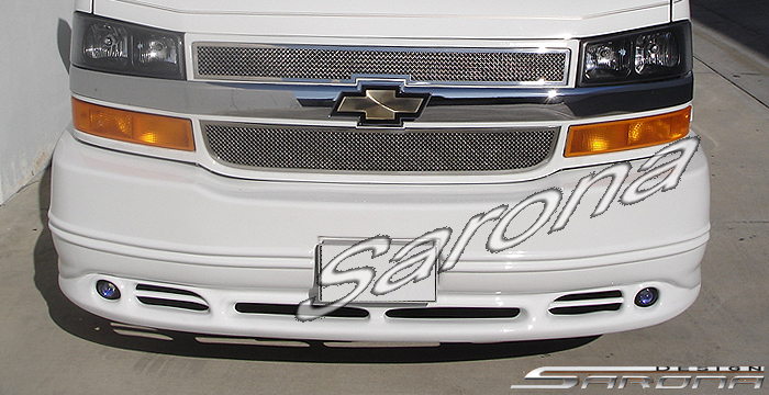 Custom Chevy Express Van  All Styles Front Bumper (2003 - 2024) - $650.00 (Part #CH-023-FB)